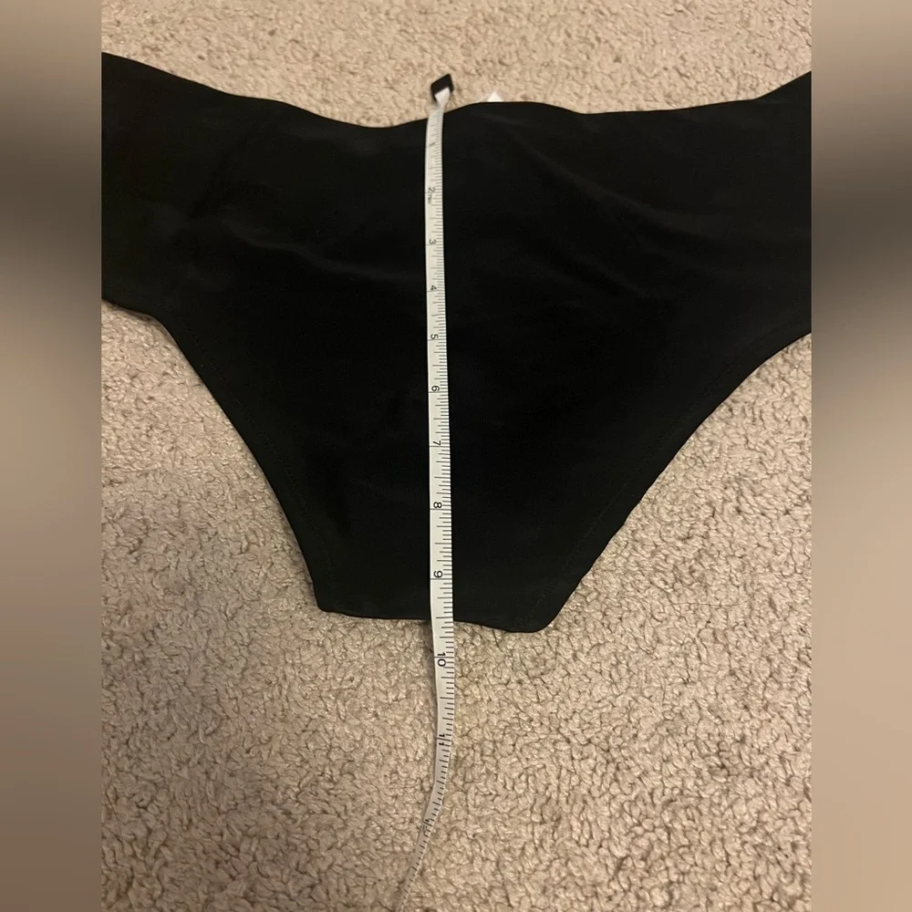 NWT Forever 21 Bikini Black Hipster Bottom‎ Size Large